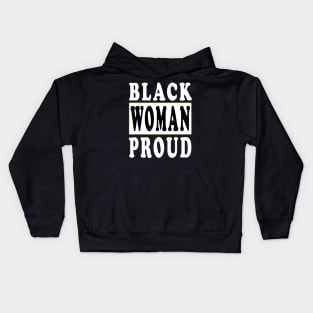 Black Woman Proud Black Lives Matter Kids Hoodie